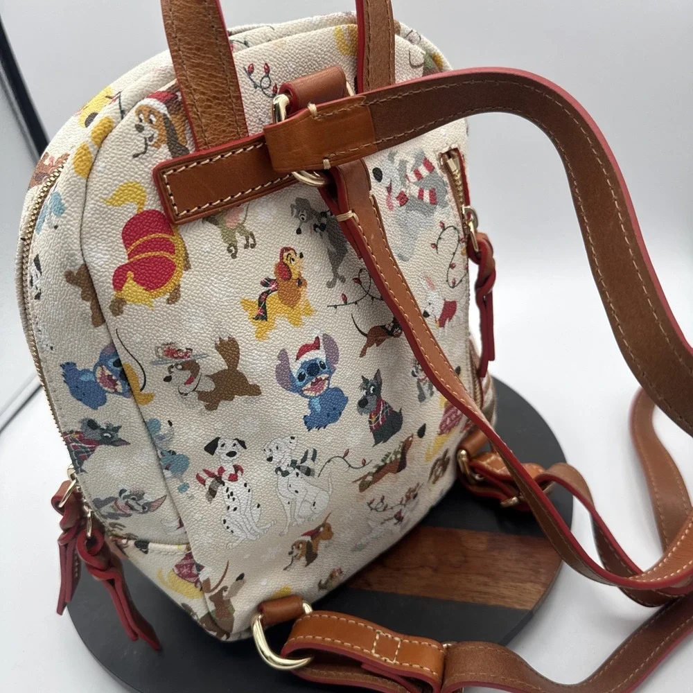 Disney Parks Christmas Santa Tails Paws Dogs Backpack Bag Dooney & Bourke NWOT